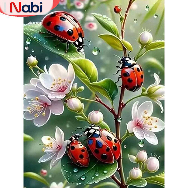 Nabi 5d алмазная живопись Божь – обзор и цена Embroidery Lady Bug